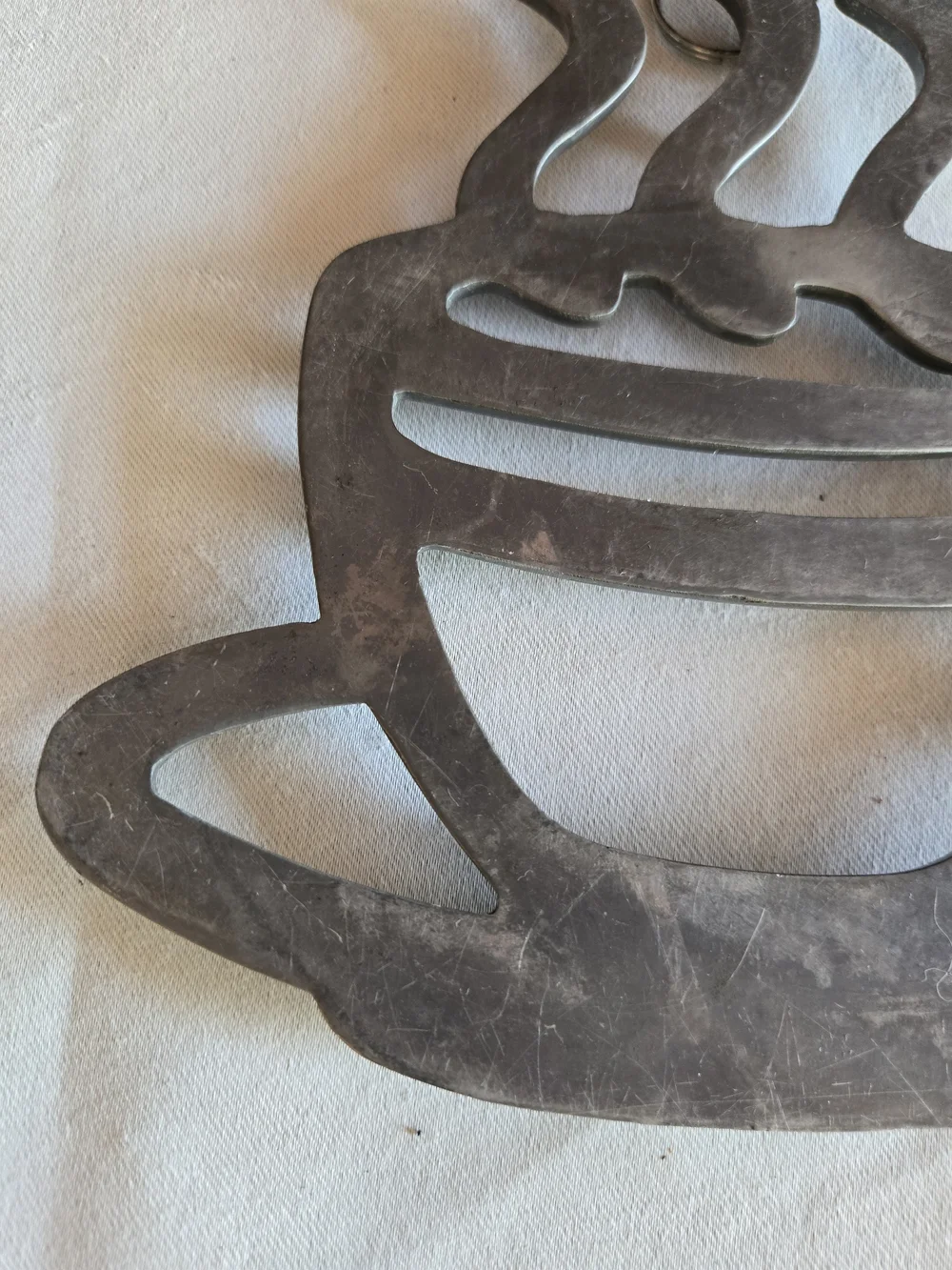 Metal Coffee Cup Trivet - Black